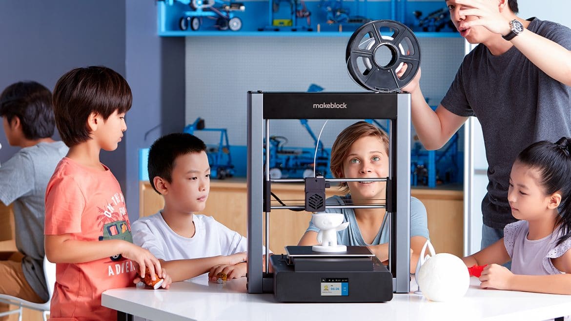 Makeblock 3D Drucker mit Kindern