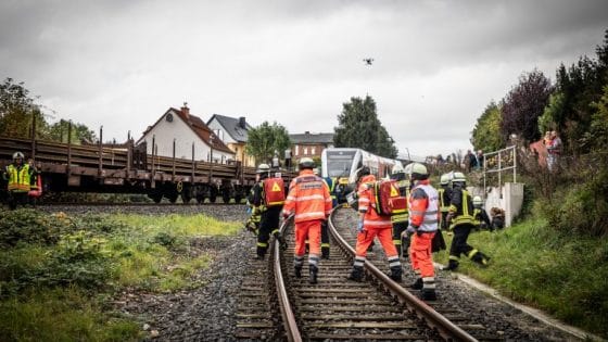 Einsatz einer Drohne bei einer Bergung