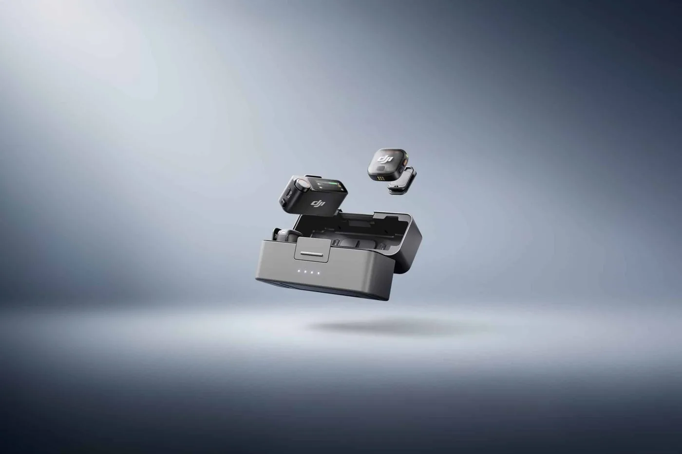 DJI Mic 3 wireless microphone set with transmitters and receiver