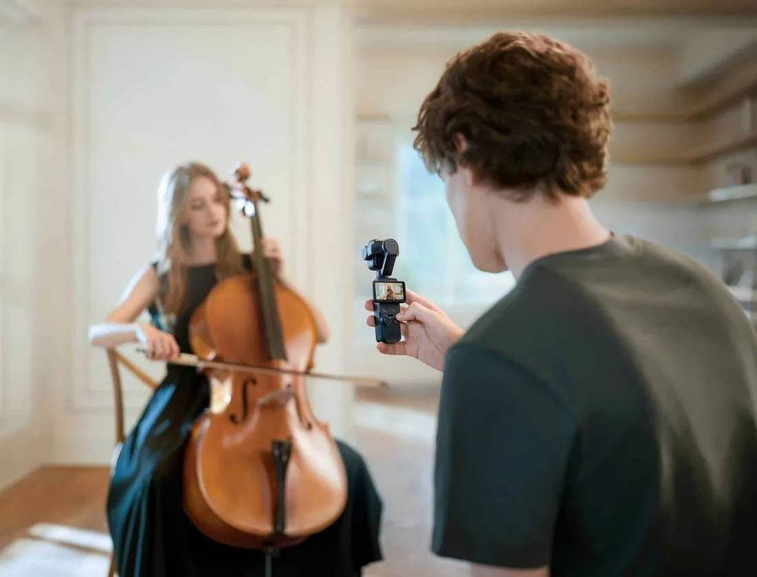 DJI Osmo Pocket 4P im Einsatz draußen